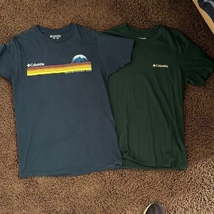 2 Columbia TShirts